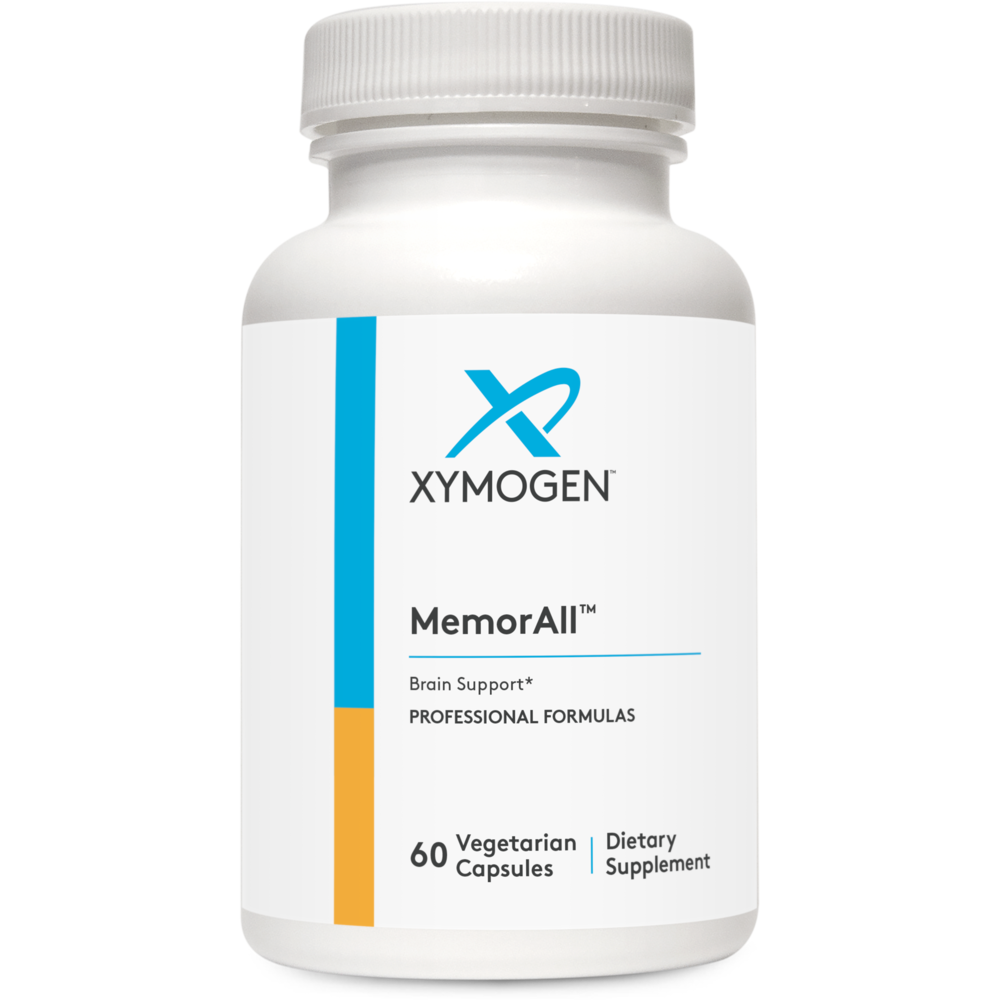 XYMOGEN MemorAll Brain Support Supplement – 60 Vegetarian Capsules