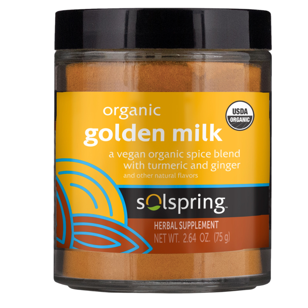 Solspring® Organic Golden Milk: The Pharmacist's Guide to Turmeric, Ginger & Cinnamon