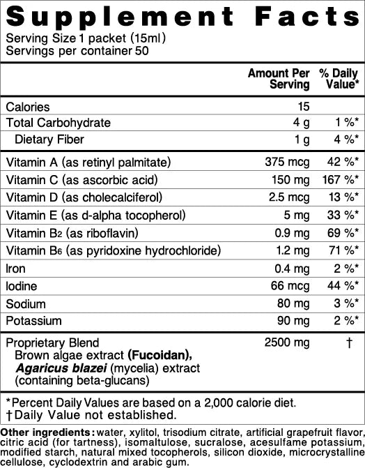 NatureMedic® Fucoidan 3-PLUS Liquid Type (50 Packets per Set)