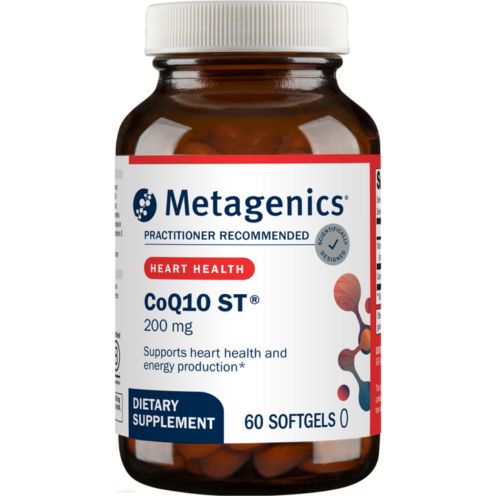 Metagenics® CoQ10 ST®-200 – High-Potency Coenzyme Q10 for Energy &amp; Heart Health (60 Softgels)