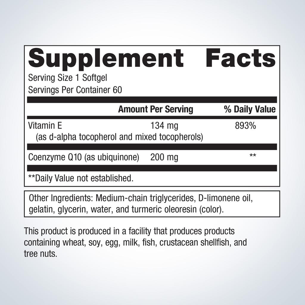 Metagenics® CoQ10 ST®-200 – High-Potency Coenzyme Q10 for Energy &amp; Heart Health (60 Softgels)
