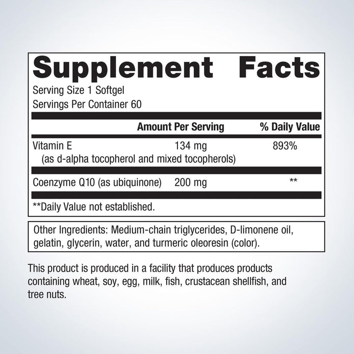 Metagenics® CoQ10 ST®-200 – High-Potency Coenzyme Q10 for Energy &amp; Heart Health (60 Softgels)