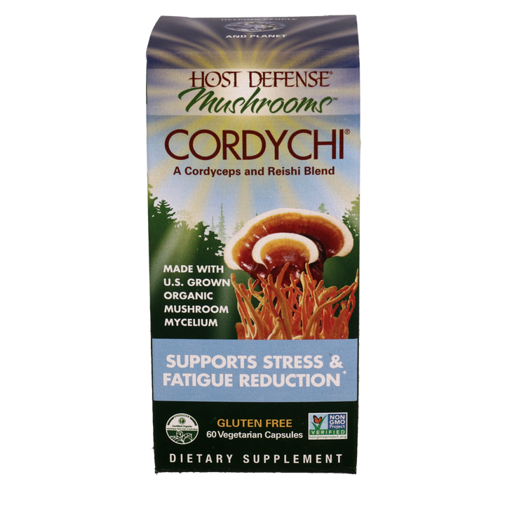 Host Defense® CordyChi® – Cordyceps &amp; Reishi Mushroom Blend (60 Vegetarian Capsules)