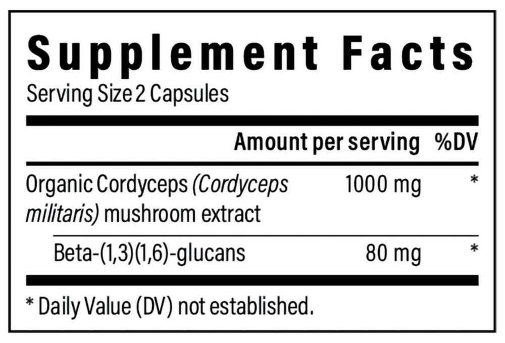 Real Mushrooms® Cordyceps-M™ Organic Cordyceps Extract – Peak Performance (120 Capsules)