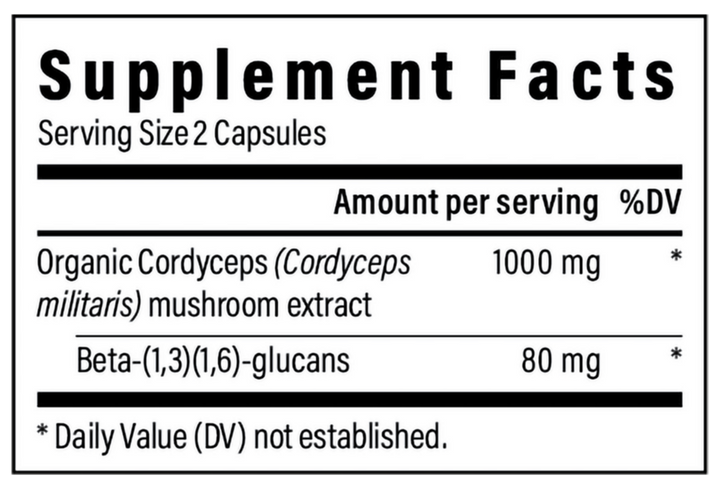 Real Mushrooms® Cordyceps-M™ Organic Cordyceps Extract – Peak Performance (120 Capsules)