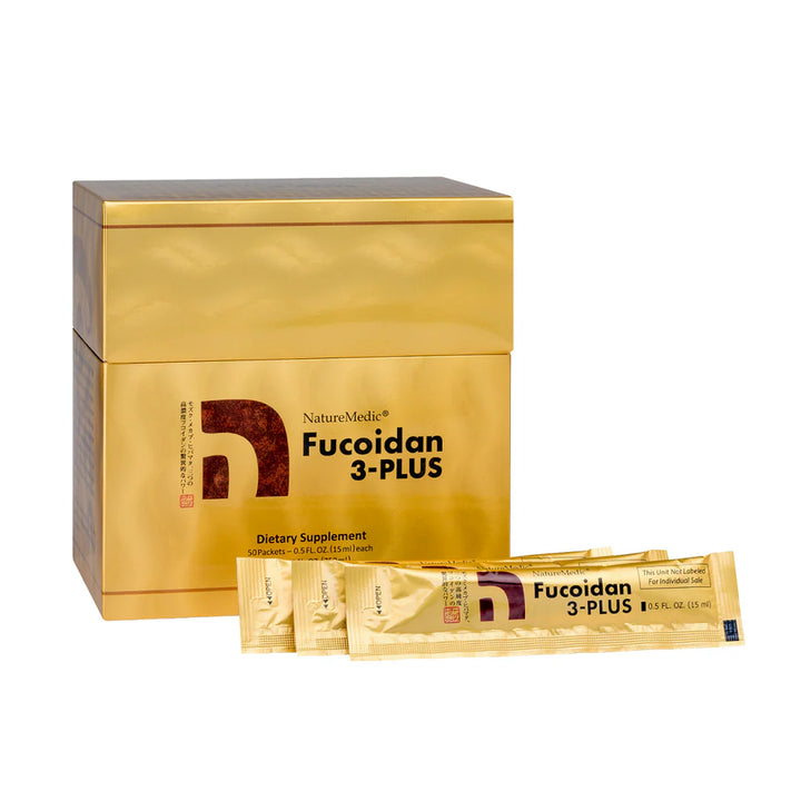 NatureMedic® Fucoidan 3-PLUS Liquid Type (50 Packets per Set)