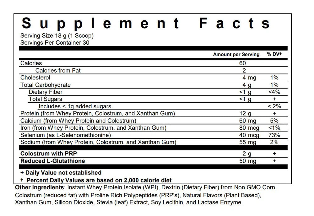 BioPharma Scientific NanoPro PRP™ Vanilla – Advanced Whey Protein Isolate with Colostrum (540g)