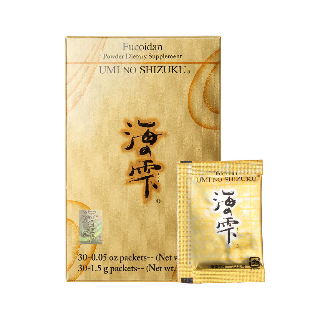 Umi No Shizuku Fucoidan Powder Type – Premium Japanese Brown Seaweed Extract (30 packets/box)