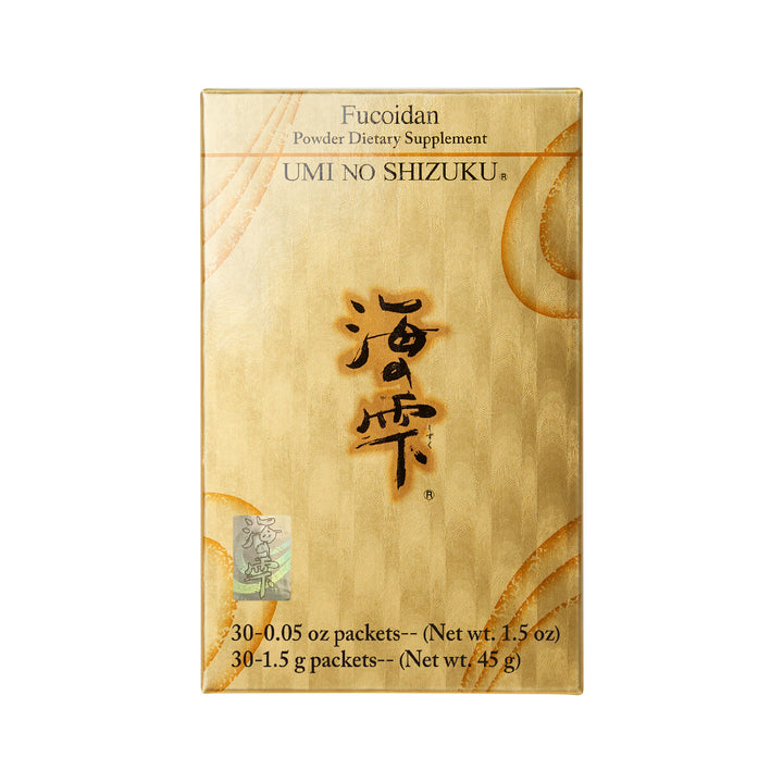 Umi No Shizuku Fucoidan Powder Type – Premium Japanese Brown Seaweed Extract (30 packets/box)
