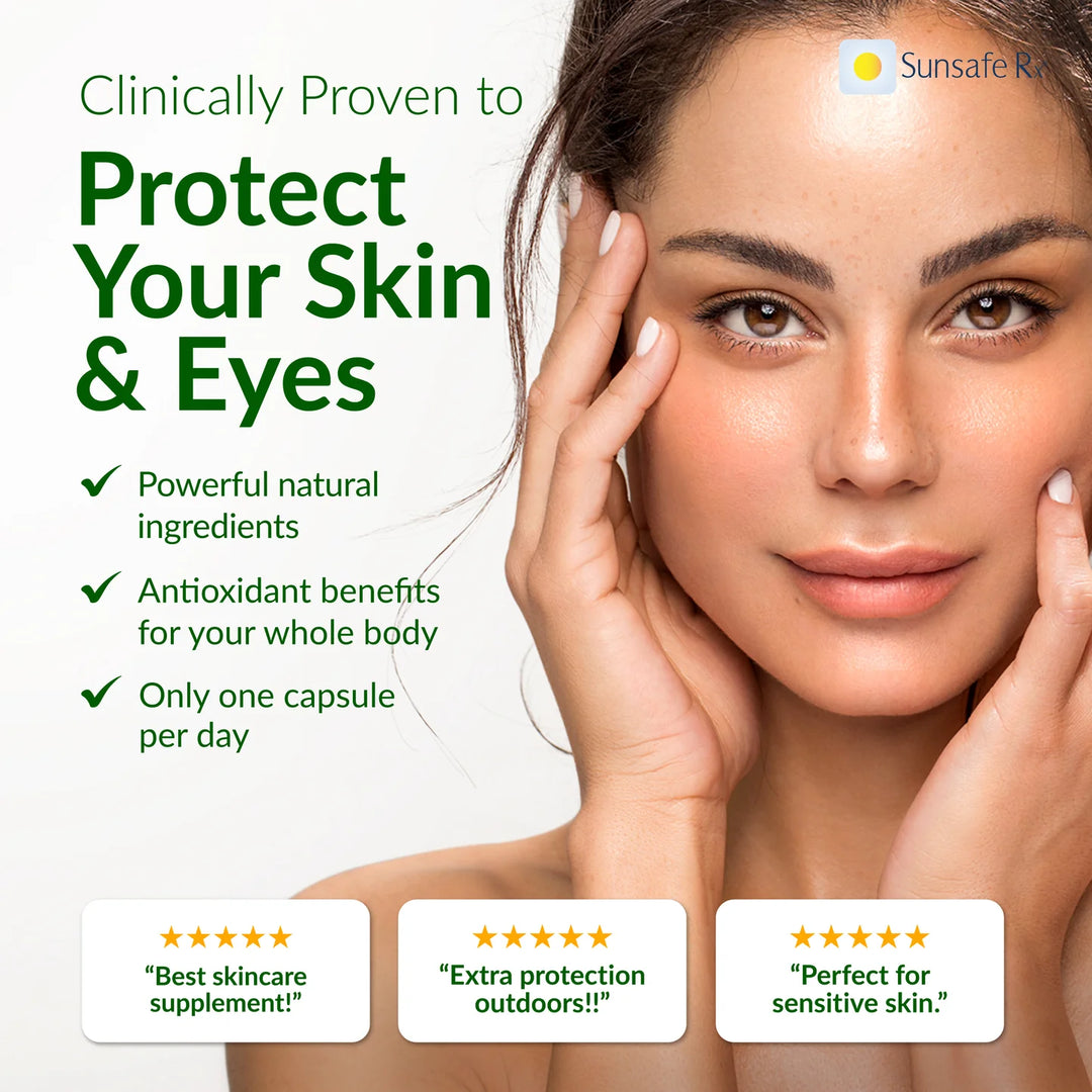 Sunsafe Rx® – Natural Skin Defense from Within (60 Capsules)