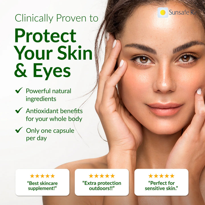 Sunsafe Rx® – Natural Skin Defense from Within (60 Capsules)
