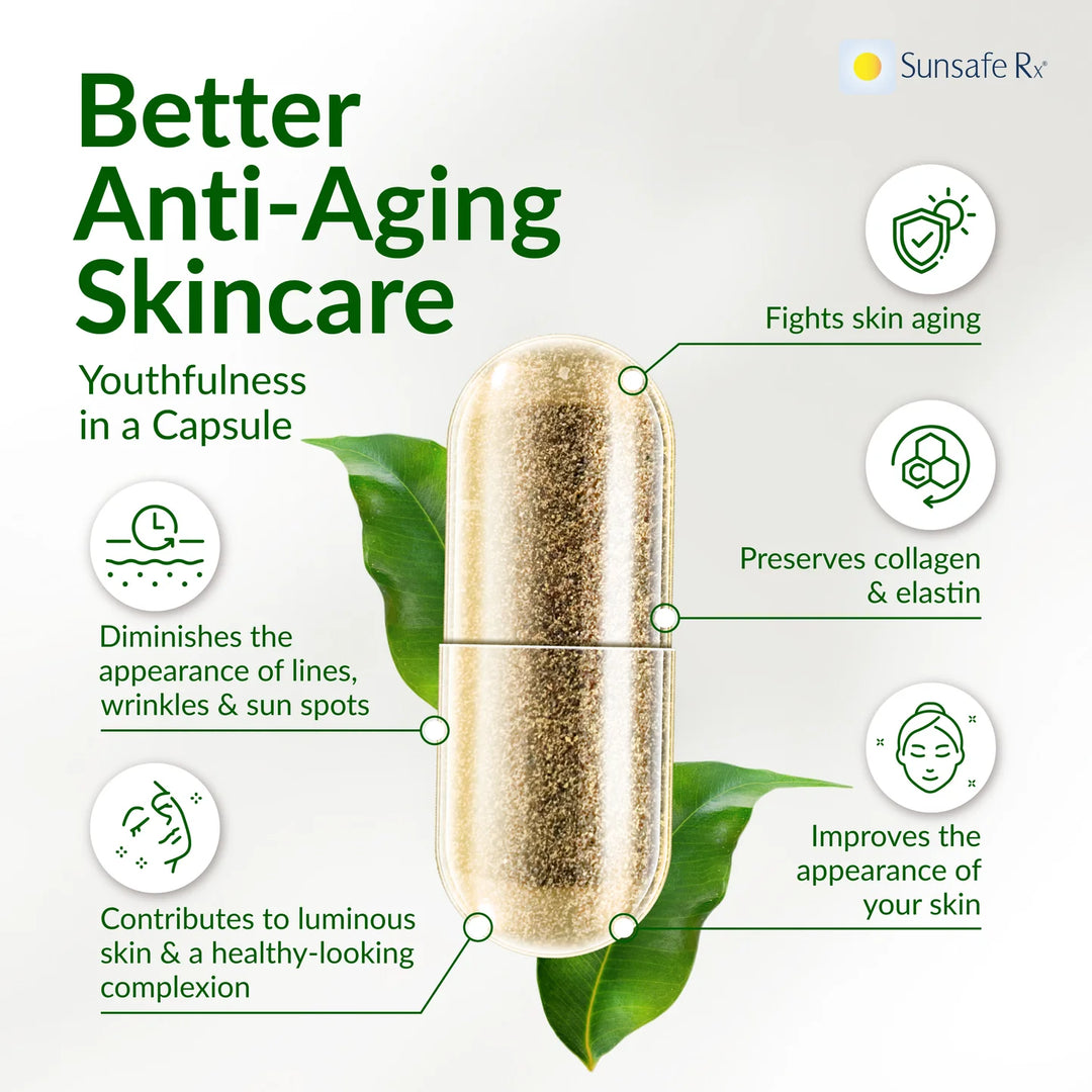 Sunsafe Rx® – Natural Skin Defense from Within (60 Capsules)