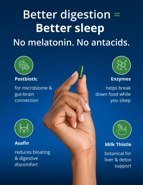 UltraFlora® Night Rest &amp; Digest Postbiotic (Metagenics) – 30 Capsules